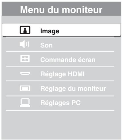 SONY KDL-40EX1 - Navigation dans le menu Accueil du moniteur - 1