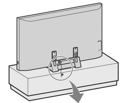 SONY KDL-40EX1 - 3: Anbringen einer Kippsicherung für den Monitor - 1