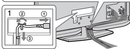 SONY KDL-40Z4500 - 4: Bündeln der Kabel - 2