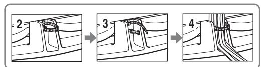 SONY KDL-40Z4500 - 4: Bündeln der Kabel - 1