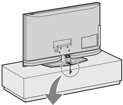 SONY KDL-40Z4500 - 3: Fissaggio antirovescamento del tevisore - 1