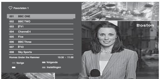 SONY KDL-40Z4500 - De digitale favorietenlijk gebruiken DVB* - 1