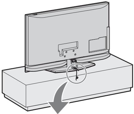 SONY KDL-40Z4500 - 3: Protection du téléviseur contre les chutes - 1