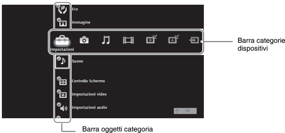 SONY KDL-52V5500 - Navigazione nel menu TV Home in XMB™ - 1