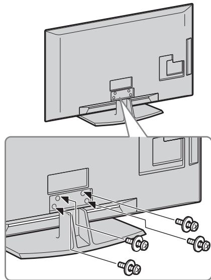 SONY KDL-52V5500 - 1: Instalación del pedestal (excepto para el televisor de 52 pulgadas) - 2