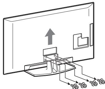 SONY KDL-52V5500 - Separação da base de mesa do televisor - 2