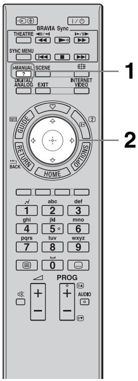 SONY KDL-32EX605 - Pour utiliser l'i-Manual - 1