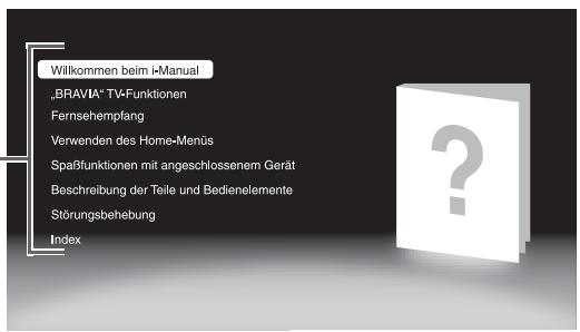 SONY KDL-32EX605 - Drücken Sie ⇔/↔/↔/↔/⊕, um Optionen auszuwählen. - 2