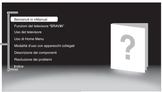 SONY KDL-32EX605 - Premere ⇔/⇨/⇨/⇨/⊕ per selezionare le voci. - 2