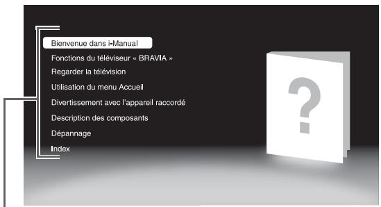 SONY KDL-32EX605 - Pour utiliser l'i-Manual - 4