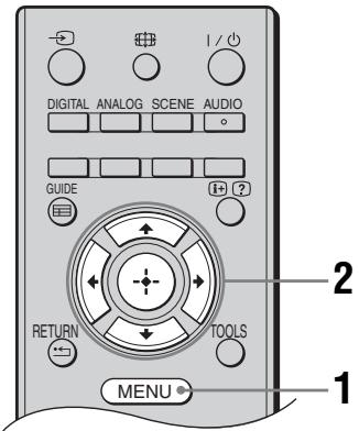SONY KDL-32P3500 - Navigación por los menus - 1