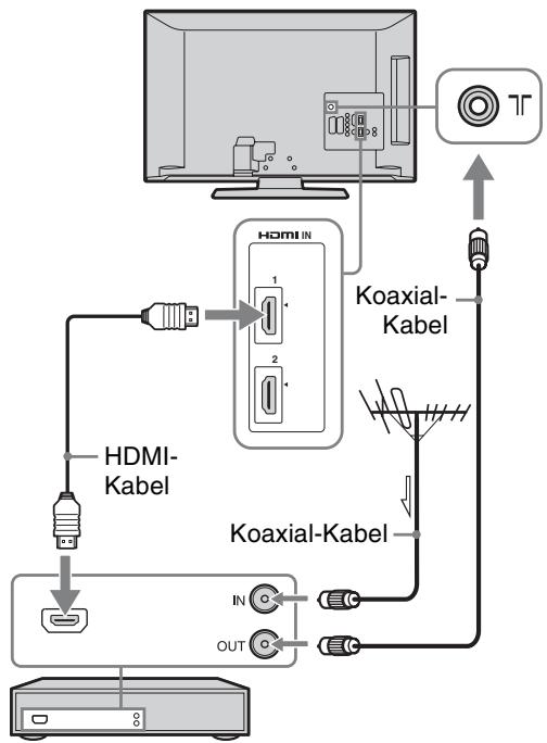 SONY KDL-32P3500 - Anschlieben einer Antenne - 4