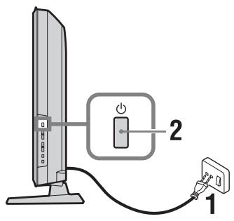 SONY KDL-32P3500 - 7: Auswahlen der Menüsprache, des Landes/der Region und des Betriebsortes - 1