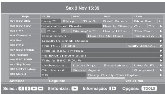 SONY KDL-32S5550 - Verificar o Guia Electrónico Digital de Programas (EPG) DVB\* - 1