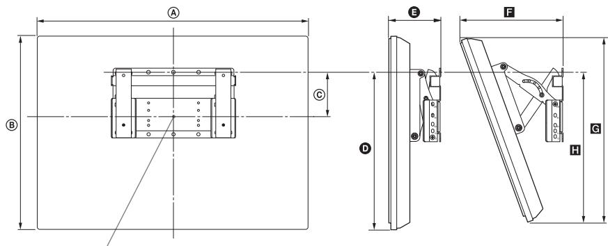 SONY KDL-32S5550 - Tabela de dimensões de instalação do televisor - 2