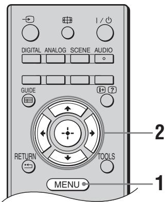 SONY KDL-32S5550 - Navigation dans les menus - 1