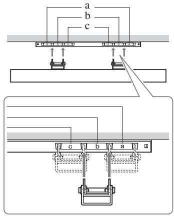 SONY KDL-32S5550 - Diagramma/tabella delle posizioni delle viti e dei ganci - 4