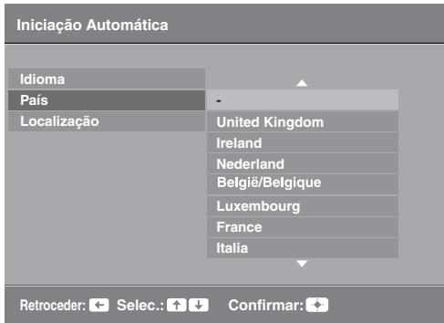 SONY KDL-32S5550 - 6: Seleccionar o idioma, o país/região e o local - 4