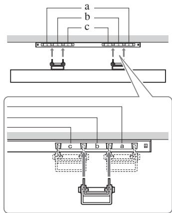SONY KDL-32S5550 - Diagrama/tabela das localizações dos parafusos e ganchos - 2