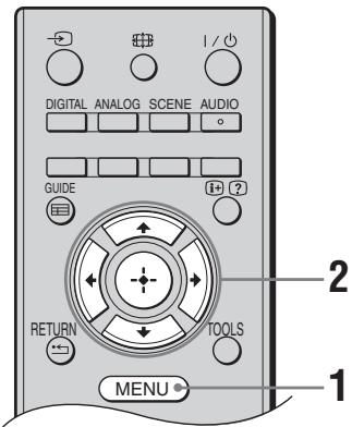 SONY KDL-32S5550 - Navigeren door menu's - 1