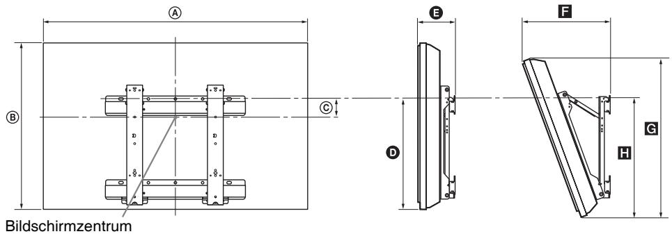 SONY KDL-37W5810 - Installationsabmessungstabelle - 1