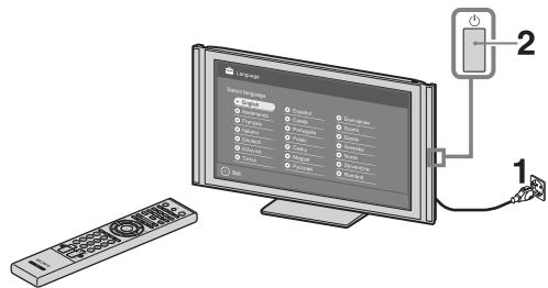 SONY KDL-37W5810 - 5: Performing the initial Set-up - 1