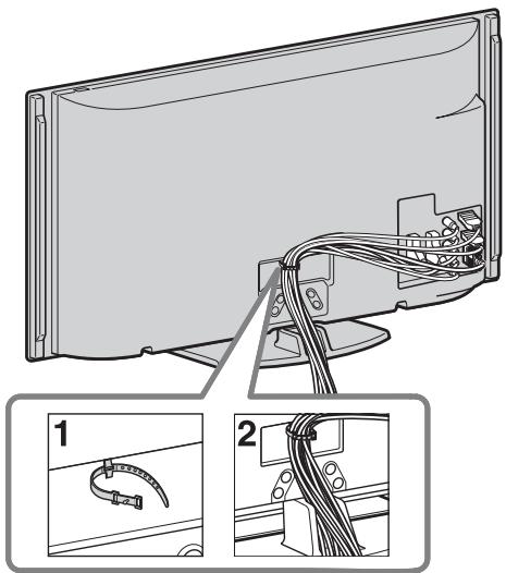 SONY KDL-52W5500 - 4: Raggruppamento dei cavi - 1