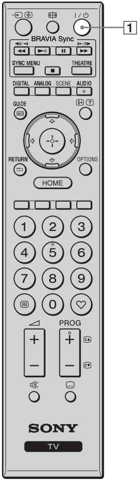 SONY KDL-52W5500 - Comandi del telecomando e del televisore - 1