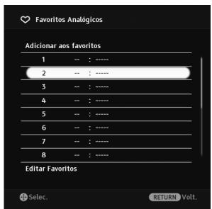 SONY KDL-52W5500 - Utilização da Lista de Favoritos - 1