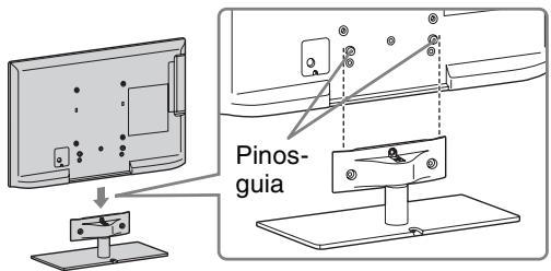 SONY KDL-40EX521 - 1: Colocar o suporte de fixação para mesas - 1