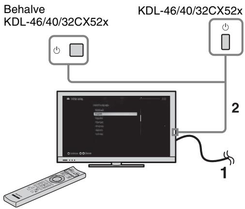 SONY KDL-40EX521 - 7: De eerste instellungenuitvoeren - 1
