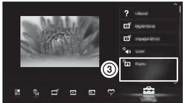 SONY KDL-40EX521 - Sélection de divers réglages et fonctions (menu d'accueil) - 4