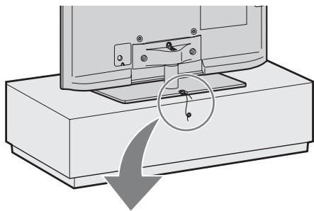 SONY KDL-40EX521 - 5: Impedir que o televisor se vire - 1