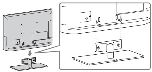 SONY KDL-40EX521 - 1: Instalación del soporte de sobremesa - 2