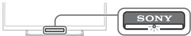 SONY KDL-40W605B,  KDL-48W605B,  KDL-48W605B,  KDL40W605,  KDL-60W605B - Die Beleuchtungs-LED ist eingeschaltet. - 1