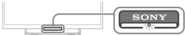 SONY KDL-40W605B, KDL-48W605B, KDL-48W605B, KDL40W605, KDL-60W605B - Dioda podświetlenia LED jest wączona. - 1