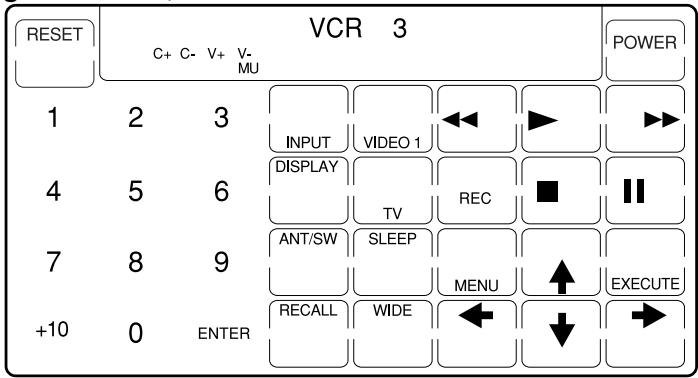 RESET C+ C- V+ V- MU VCR 3 POWER 1 2 3 INPUT DISPLAY TV ANT/SW SLEEP MENU RECALL WIDE ▼ ▼ ▼ ▼ ▼ ▼ ▼ ▼ ▼ ▼ ▼ ▼ ▼ ▼ ▼ ▼ ▼ ▼ ▼ ▼ ▼ ▼ ▼ ▼ ▼ ▼ ▼ ▼ ▼ ▼ ▼ ▼ ▼ ▼ ▼ ▼ ▼ ▼ ▼ ▼ ▼ ▼ ▼ ▼ ▼ ▼ ▼ ▼ ▼ ▼ ▲ ■ ■ ■ ■ ■ ■ ■ ■ ■ ■ ■ ■ ■ ■ ■ ■ ■ ■ ■ ■ ■ ■ ■ ■ ■ ■ ■ ■ ■ ■ ■ ■ ■ ■ ■ ■ ■ ■ ■ ■ ■ ■ ■ ■ ■ ■ ■ ■ ■ ■ ● ●