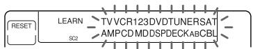 RESET LEARN SC2 TVVCR123DVDTUNERSAT AMPCD MDDSPDECK ABCBL