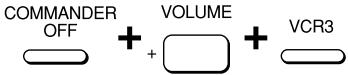 COMMANDER OFF + VOLUME + VCR3