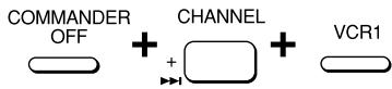 COMMANDER OFF CHANNEL + VCR1