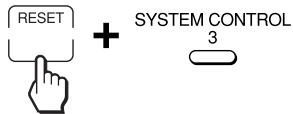 RESET + SYSTEM CONTROL 3