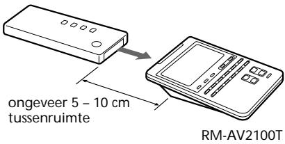 ongeveer 5 - 10 cm tussenruimte RM-AV2100T