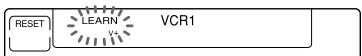 RESET LEARN V+ VCR1