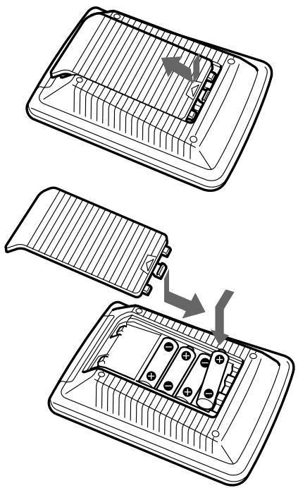 SONY RM-AV2100T - Installing the Batteries - 1