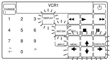 CHANGE 1 2 3 DISPLAY 4 5 6 ANT/SW REC 7 8 9 INPUT MENU EXECUTE 0 2-