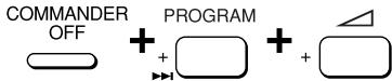 COMMANDER OFF + PROGRAM +