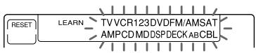 RESET LEARN TVVCR123DVDFM/AMSAT AMPCD MDDSPDECK ABCBL