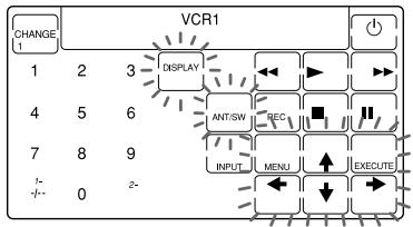 CHANGE 1 2 3 DISPLAY 4 5 6 ANT/SW INPUT MENU EXEC 7 8 9 0 2- EXECUTE