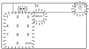 P+P TV 1 2 3 DISPLAY 4 5 6 7 8 9 0 ENTER