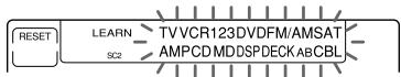 RESET LEARN SC2 TVVCR123DVDFM/AMSAT AMPCD MDDSPDECK ABCBL